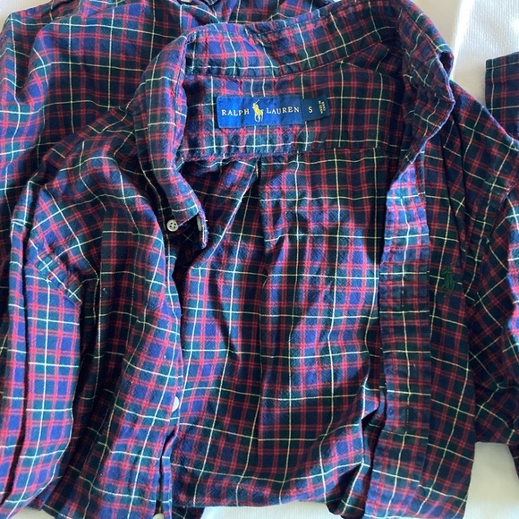 Small Ralph Lauren plaid long sleeve shirt - Picture 3 of 3